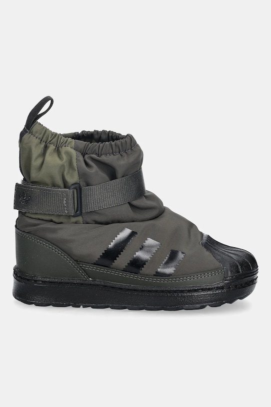 Детские зимние ботинки SUPERSTAR 360 WTR BOOT Adidas Originals, зеленый — фото 2