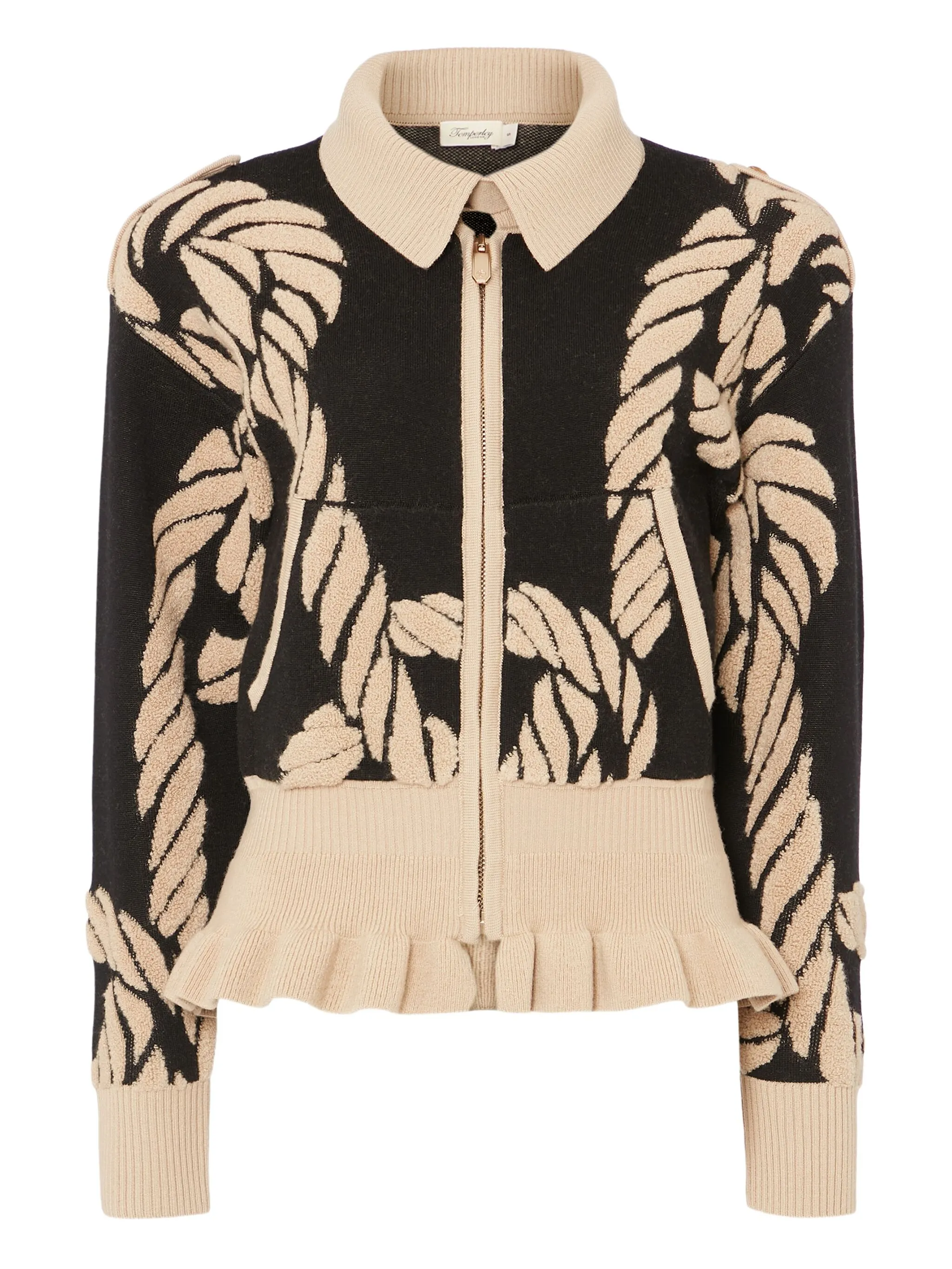 

Кардиган с геометричным узором Temperley London, черный