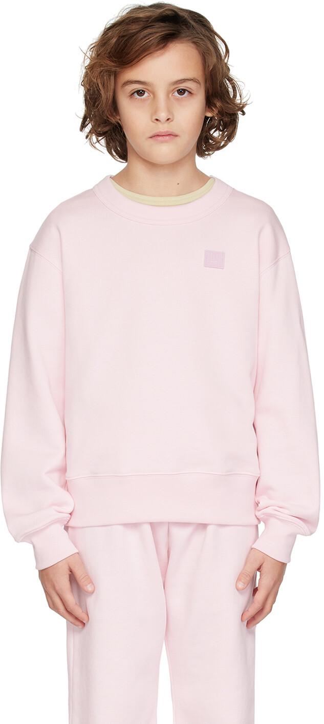 

Детская толстовка с нашивкой Acne Studios, цвет Pink