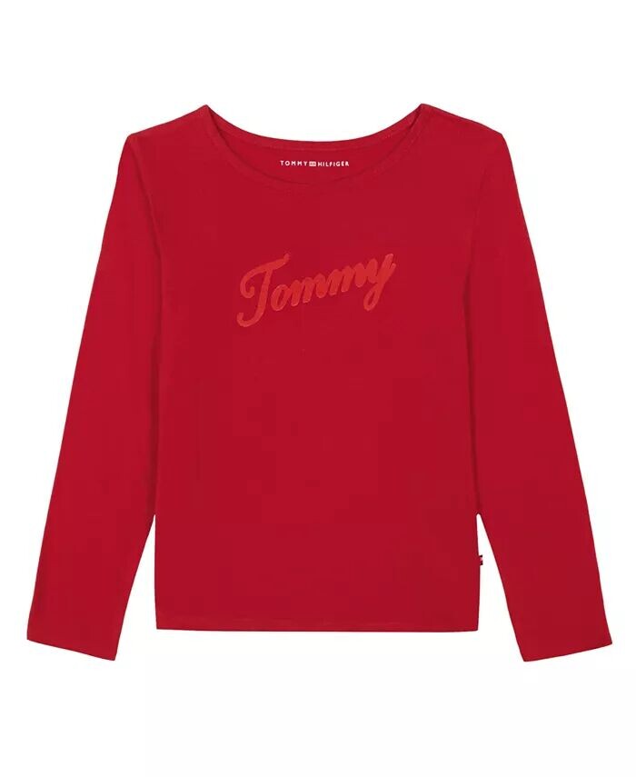 

Футболка с длинным рукавом Big Girls Script Tommy Hilfiger