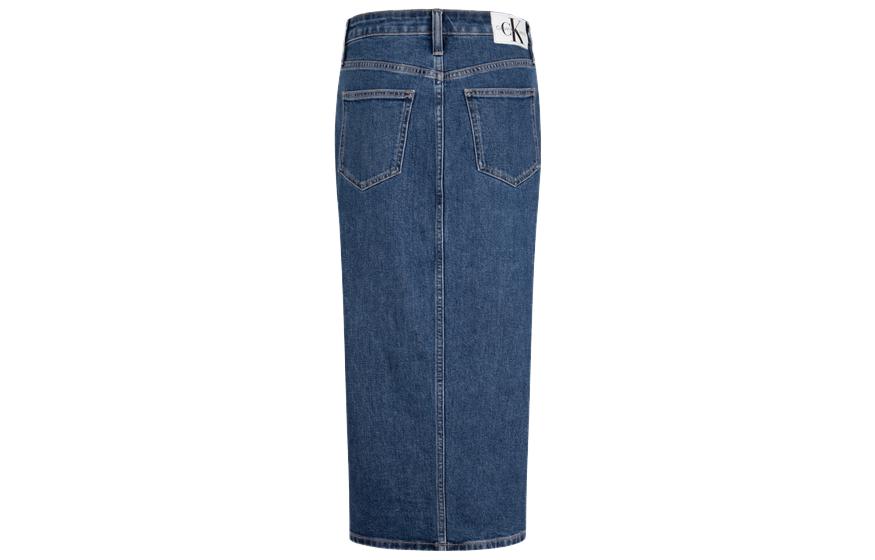 Джинсовая длинная юбка Women's 1A4-Denim Blue Calvin Klein — фото 3