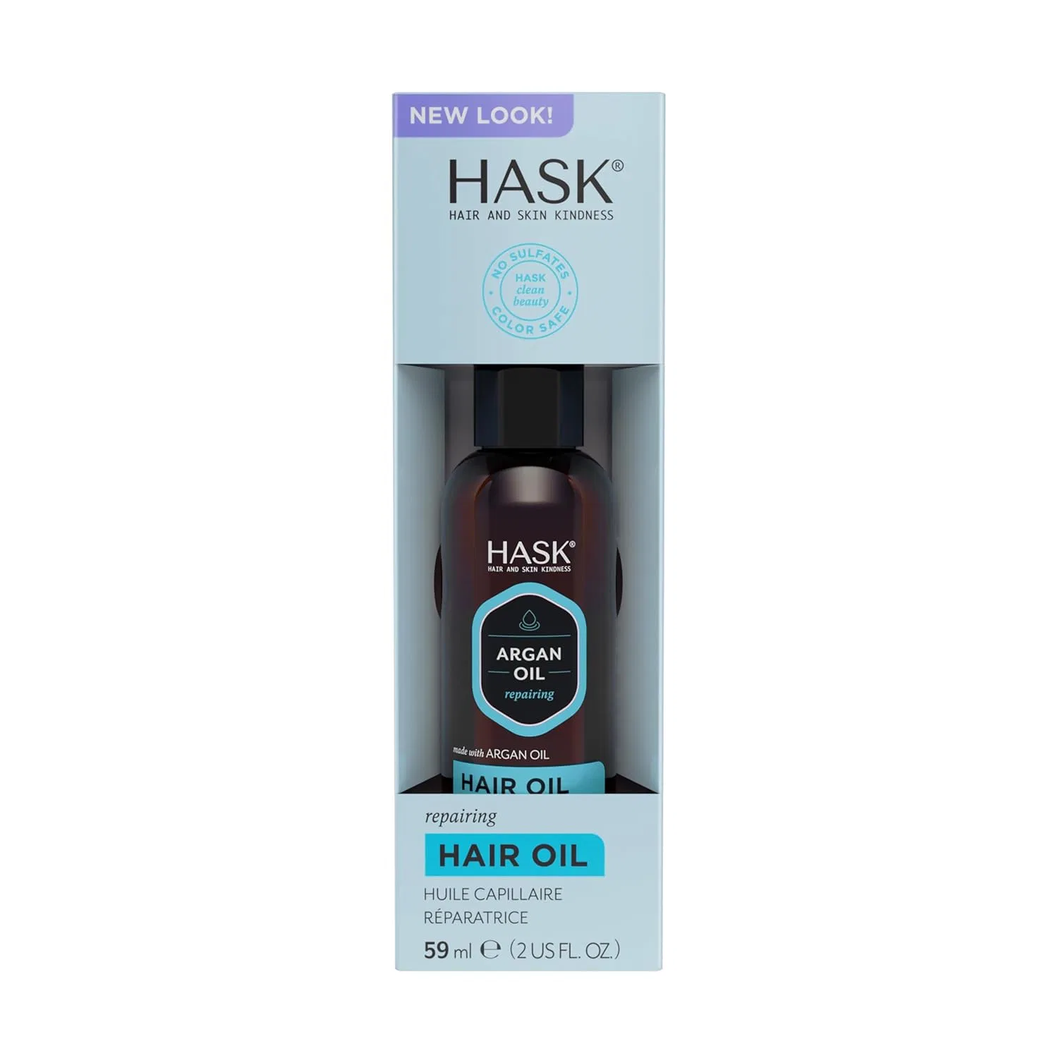 Восстанавливающее масло для блеска волос с аргановым маслом от Hask Hask