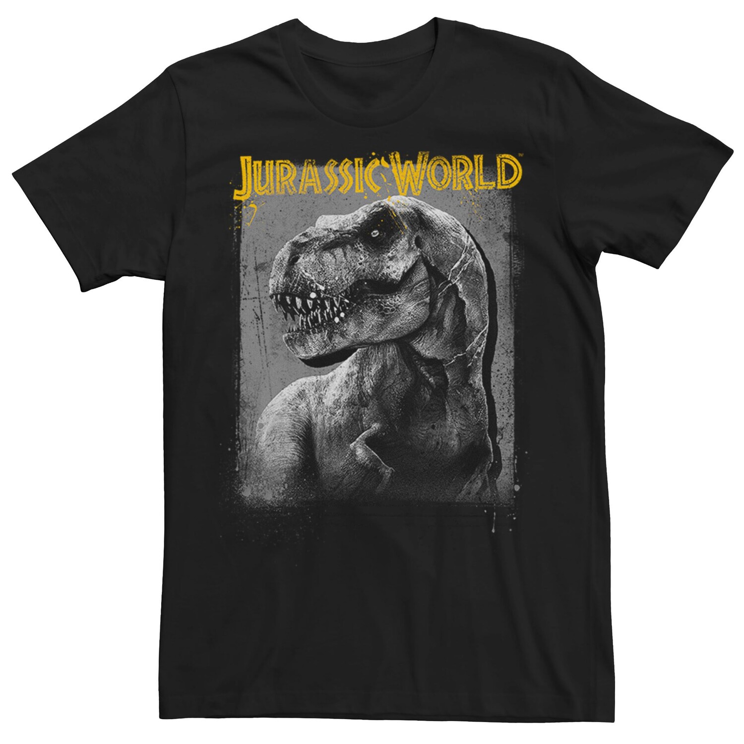 

Мужская футболка с затенением профиля Jurassic World T-Rex Licensed Character, черный