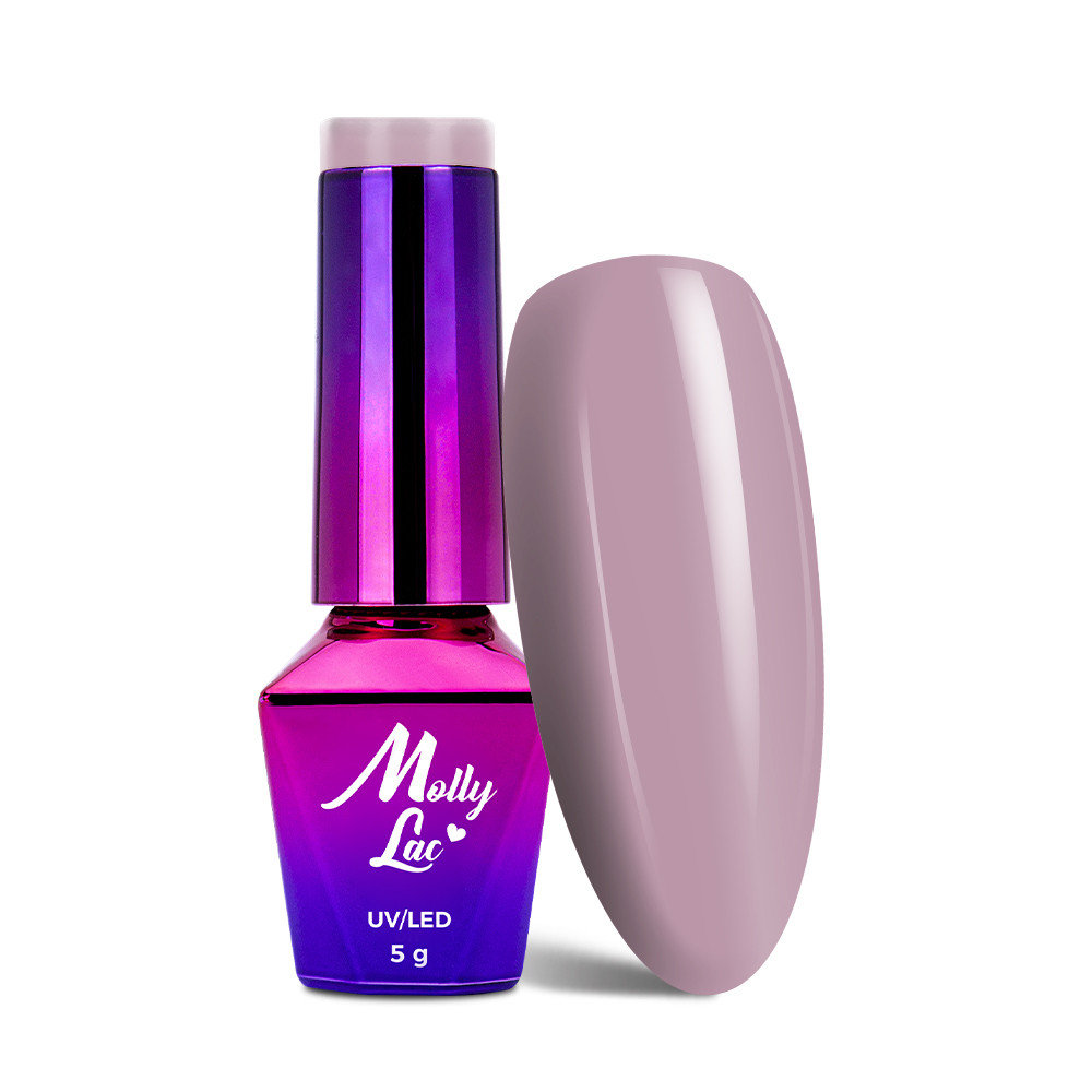 

Molly Lac, Obsession, гибридный лак для ногтей, оттенок 212 Rich Lilac, 5 мл Mollylac