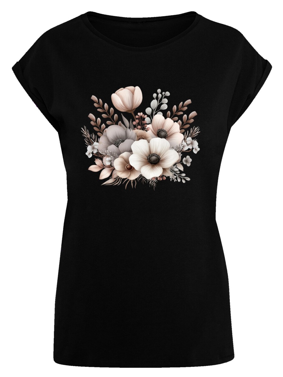 

Рубашка F4NT4STIC Blumenstrauß Boho, черный