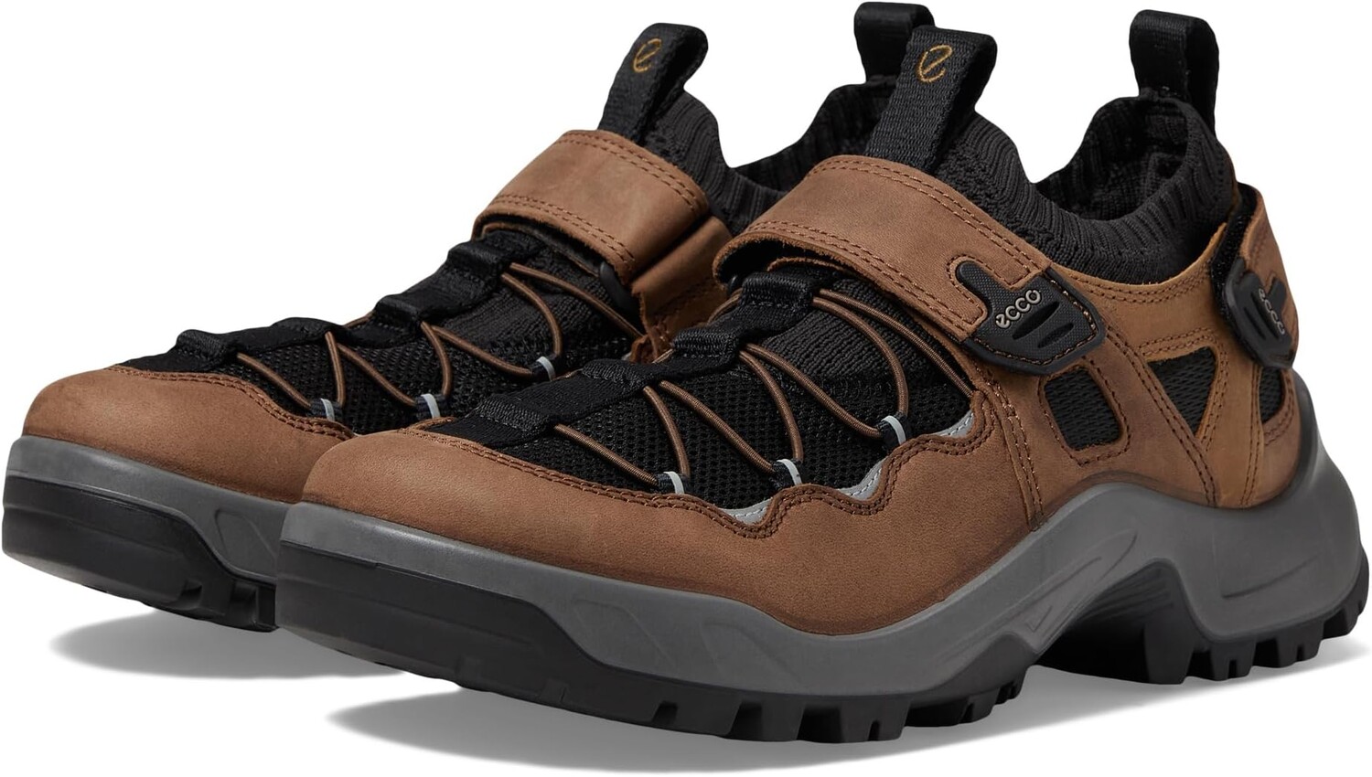 

Кроссовки Offroad Explorer Strap ECCO Sport, цвет Cocoa Brown/Black/Camel