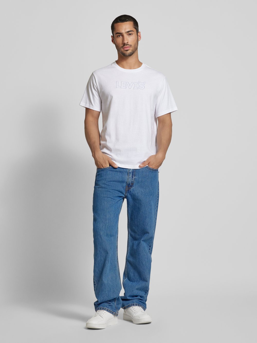 

Джинсы прямого кроя с этикеткой, модель '565 97 LOOSE STRAIGHT Levi's, синий