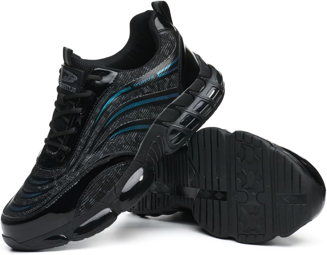 

Мужские кроссовки с стальными носками Micoklinlin, легкие, сандалии безопасности, женские противоскользящие дышащие сетчатые походные и прогулочные кроссовки, синий