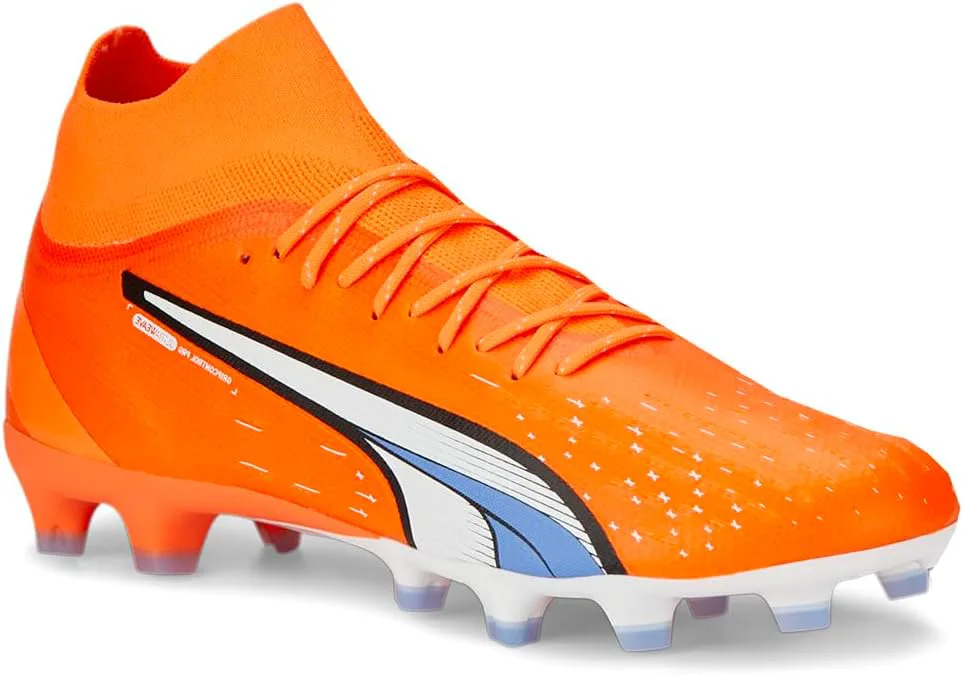 Мужские футбольные бутсы PUMA Ultra Pro Firm с шипами, для твердого покрытия и искусственной травы - оранжевые, оранжевый — фото 4