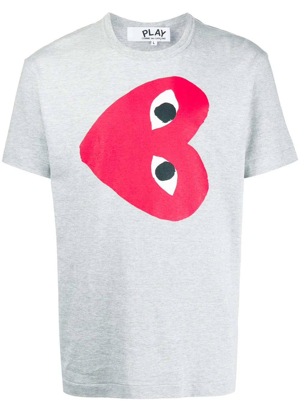 

Футболка с принтом Comme Des Garçons Play, серый