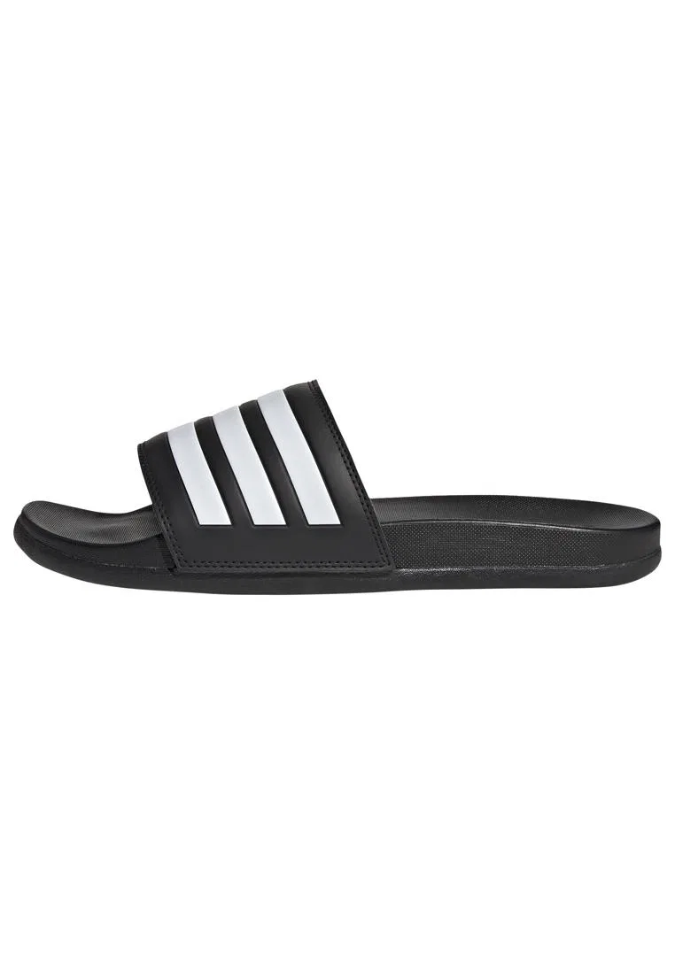 Шлепанцы, Comfort Slides, Adidas, белый/черный — фото 2