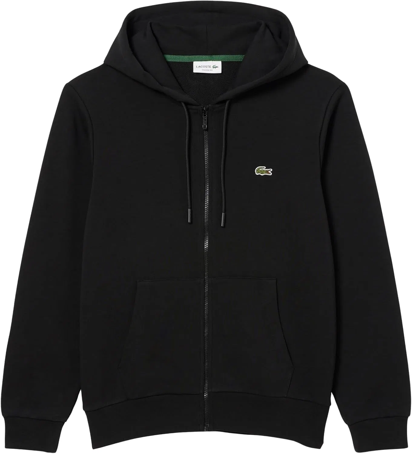 Толстовка на молнии, Lacoste, Black