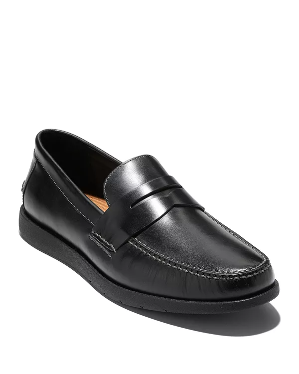 Мужские лоферы с накладкой для обуви. Cole Haan, черный — фото 4