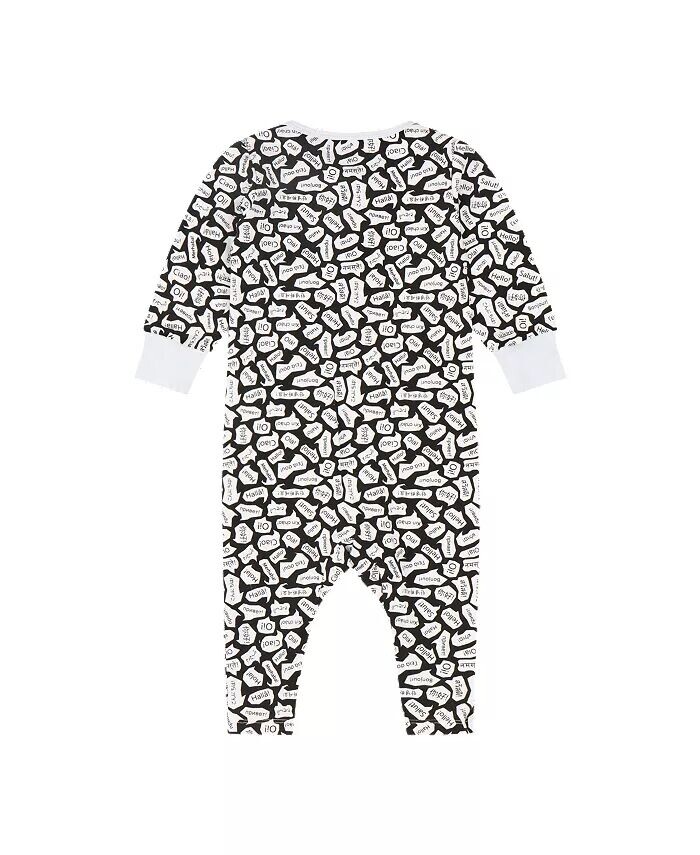 Комбинезон с длинными рукавами и пуговицами для младенцев Mixed Up Clothing, черный — фото 2
