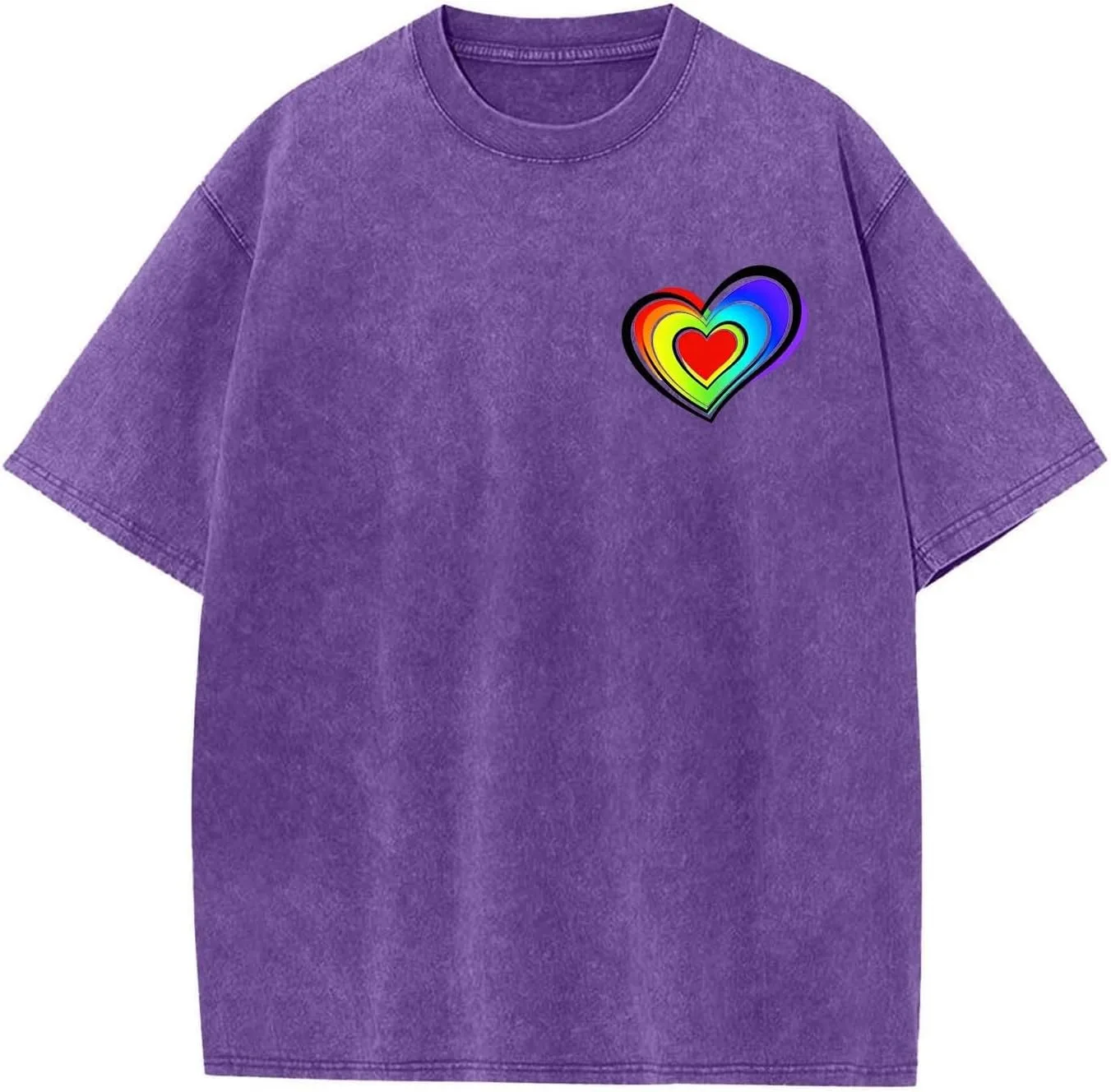 Мужская футболка с принтом Love Heart — фото 2