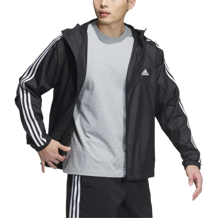 Ветровка Adidas Essentials Plus, черный — фото 4
