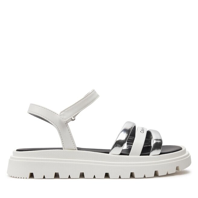 

Сандалии Calvin Klein Jeans V4A2-80833-0371 S Silver/White X059, белый