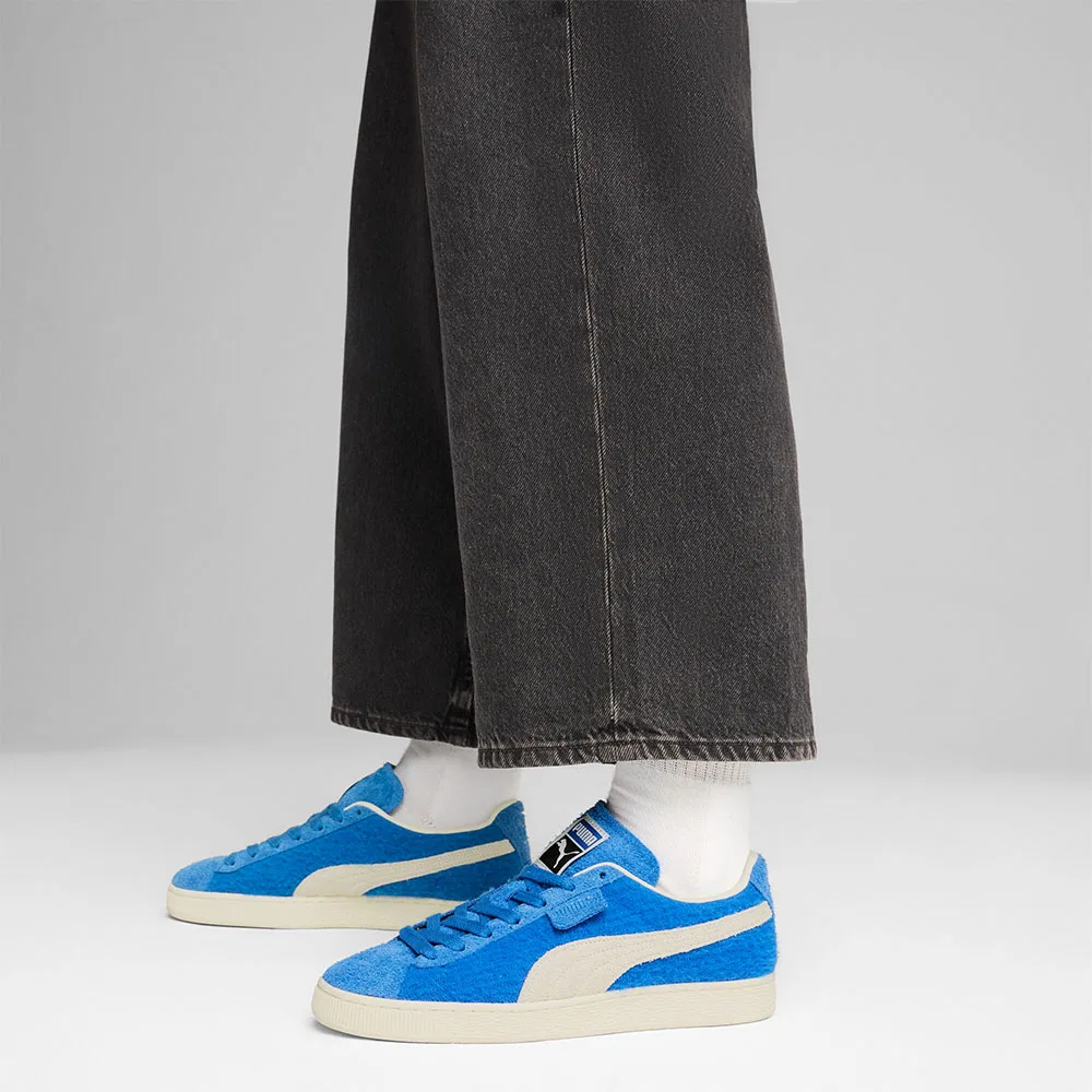 Мужские сникеры Suede Mohair Team Royal цвета айвори от Puma