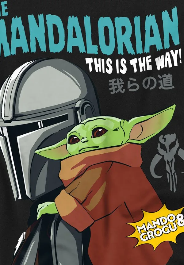 Постер "мандалорец" и грогу, толстовка Star Wars, Black — фото 3