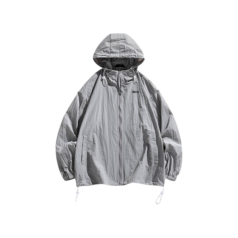 

Jeep Суперлегкая дышащая быстросохнущая одежда с защитой от ультрафиолета и длинными рукавами для защиты от солнца унисекс, Concrete Gray