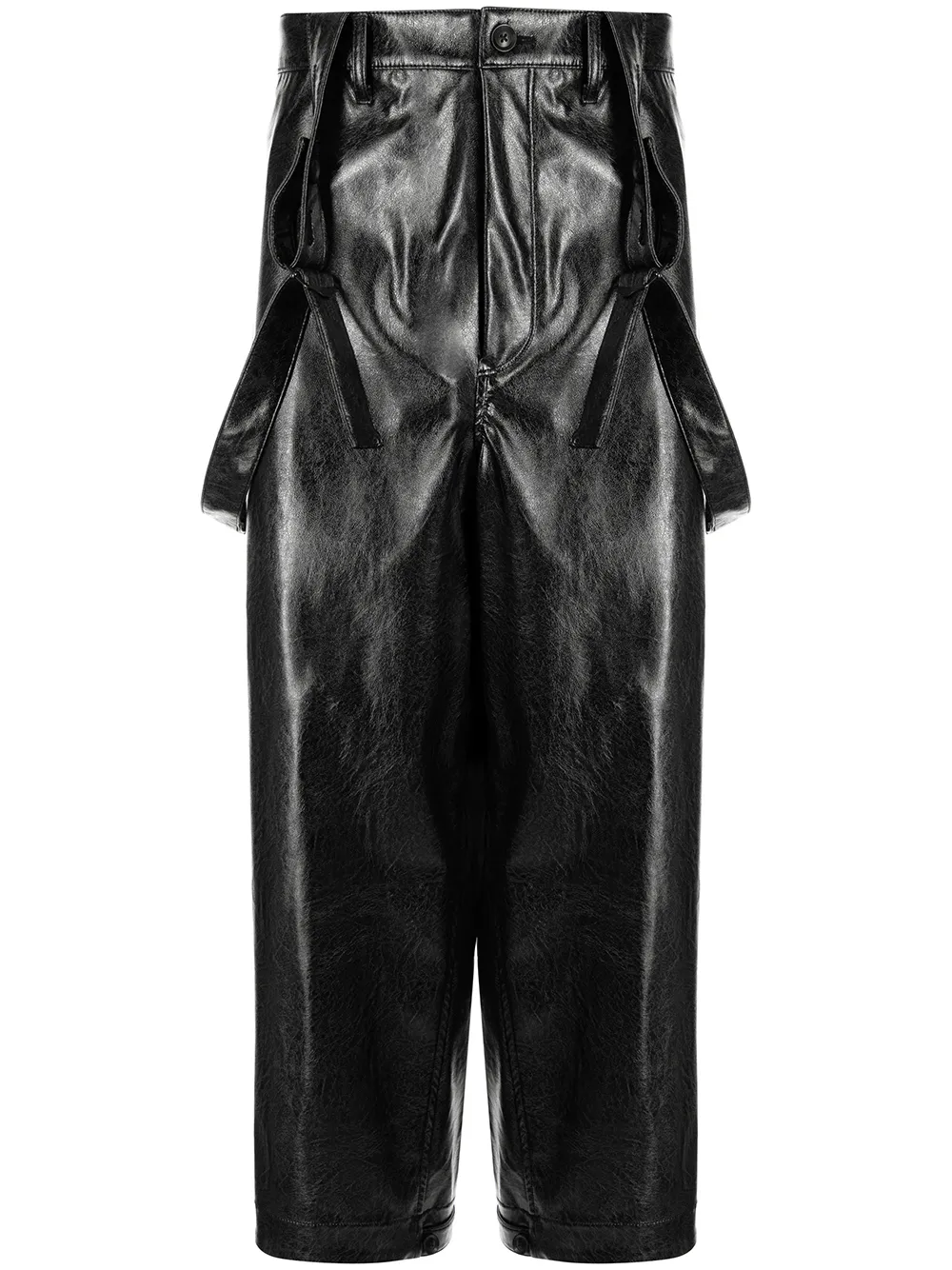 

Комбинезон из искусственной кожи Yohji Yamamoto, черный