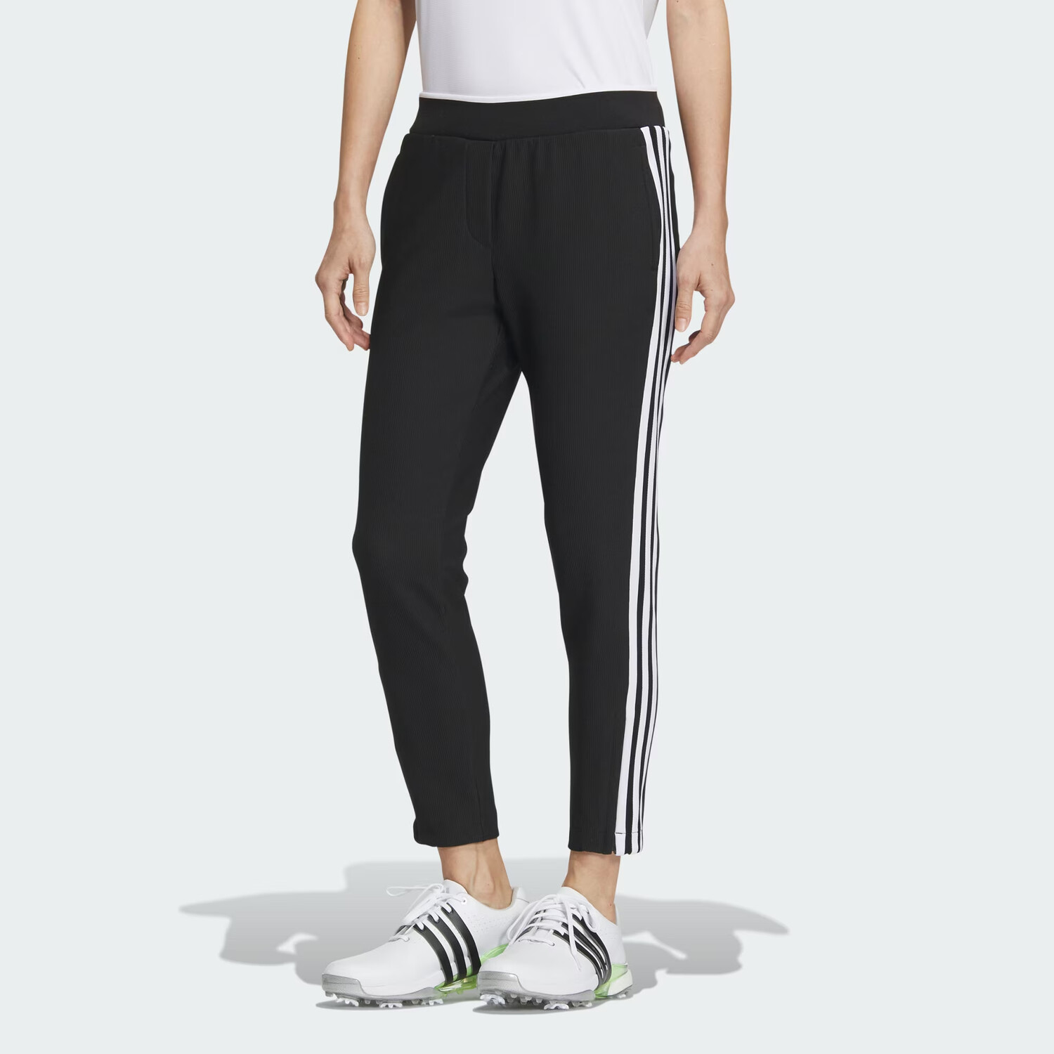 AEROREADY Трикотажные спортивные штаны женские черные Adidas — фото 2