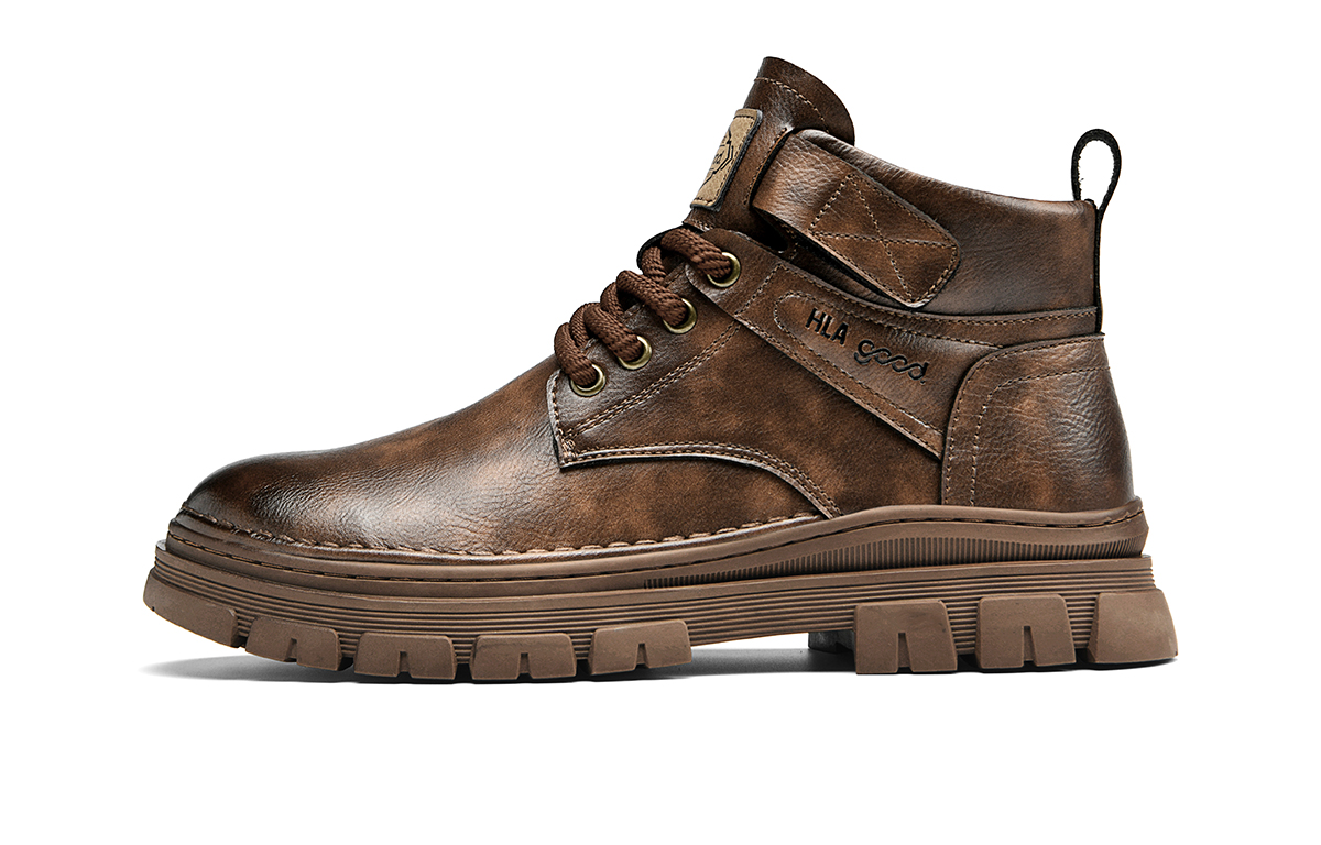 

HLA Мужские ботинки Martin черные, бронза, цвет Bronze