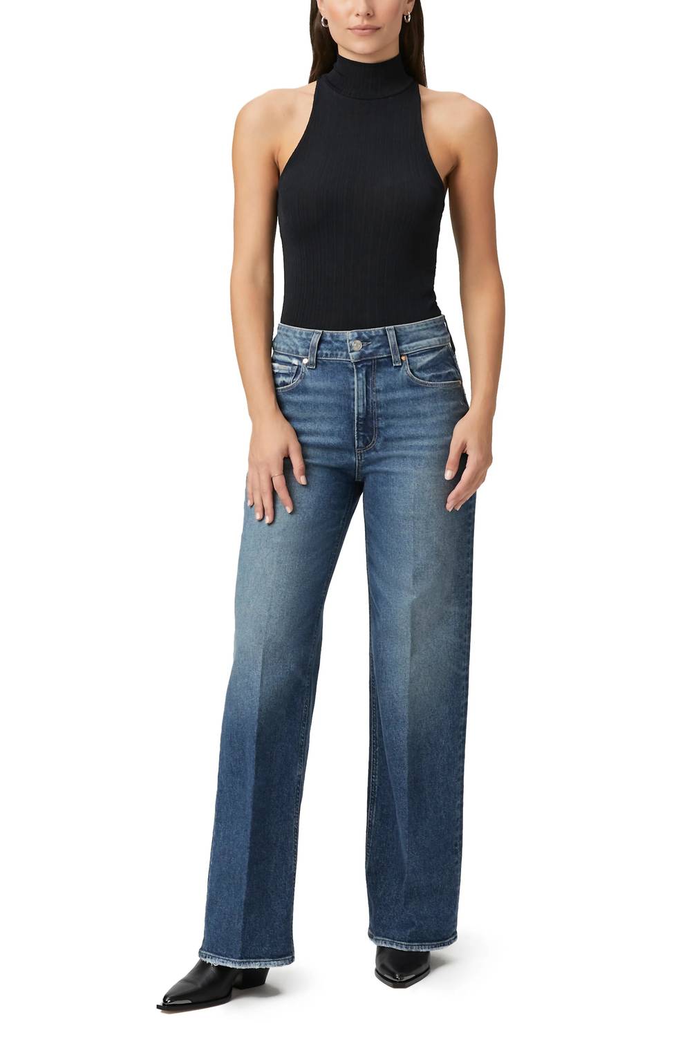 

Саша Джинсы с широкими штанинами в дениме Paige, Denim