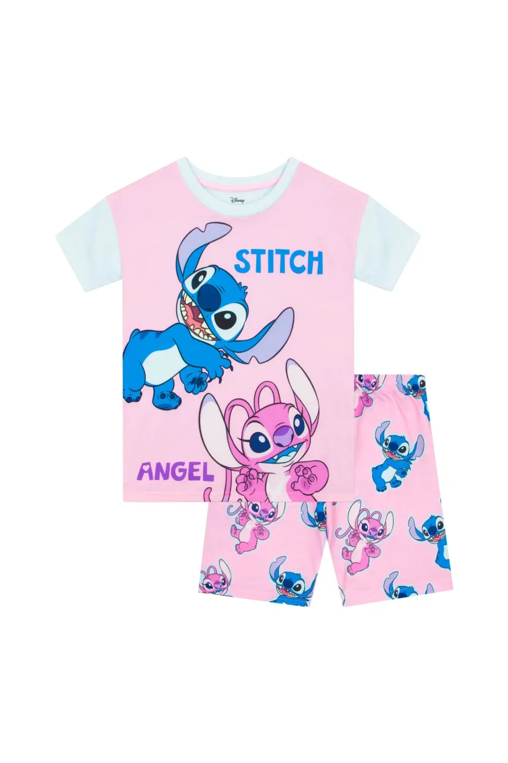 Пижама детская с коротким рукавом Disney Stitch, розовый