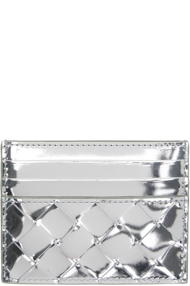 

Серебряный футляр для карточек с интреччато Bottega Veneta