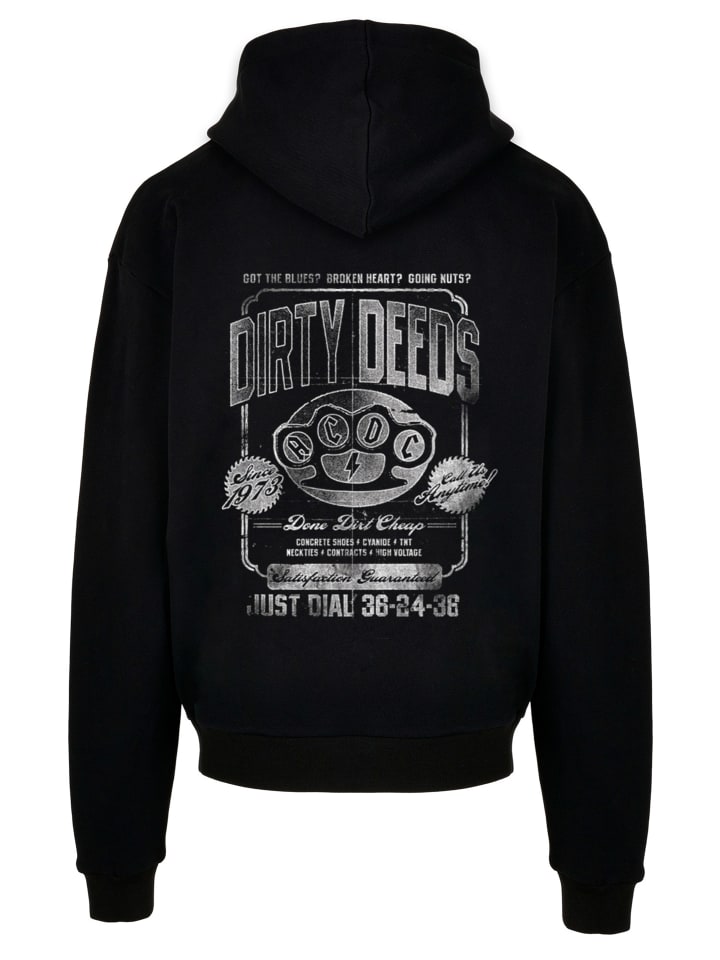 

Ультратяжелая толстовка с капюшоном ACDC Rock Band Dirty Deeds Done Cheap Just Dial черного цвета F4NT4STIC