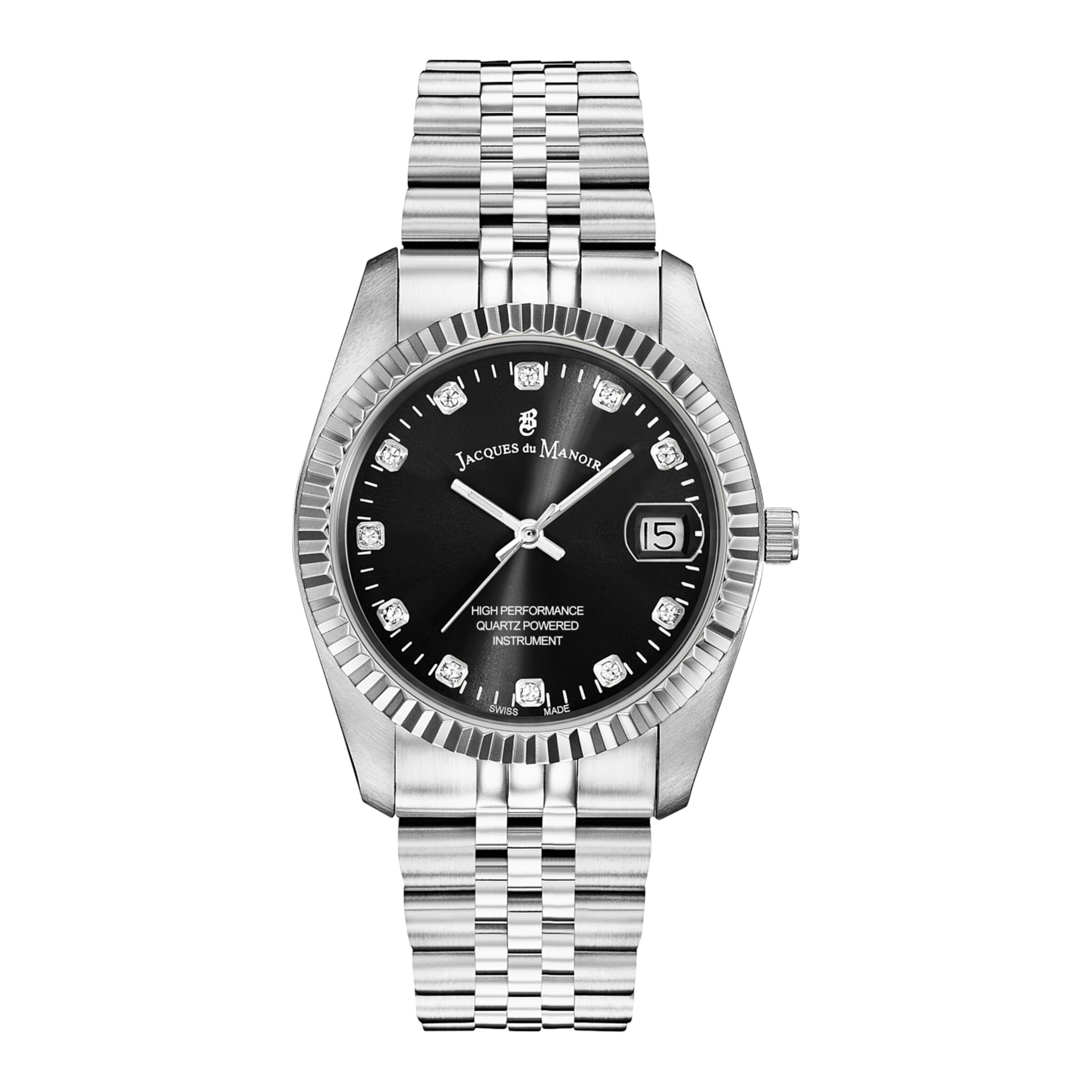 

Jacques du Manoir Серебряные аналоговые часы