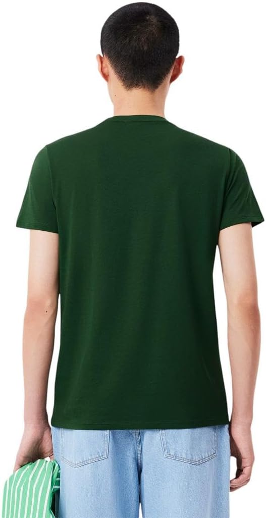 Футболка Lacoste, мужская, из хлопка Pima, зеленый — фото 3
