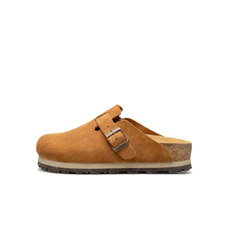 

AU&MU ЭВА резиновая подошва бесшумные противоскользящие закрытые тапочки унисекс — бордовый красный, цвет Burgundy Red