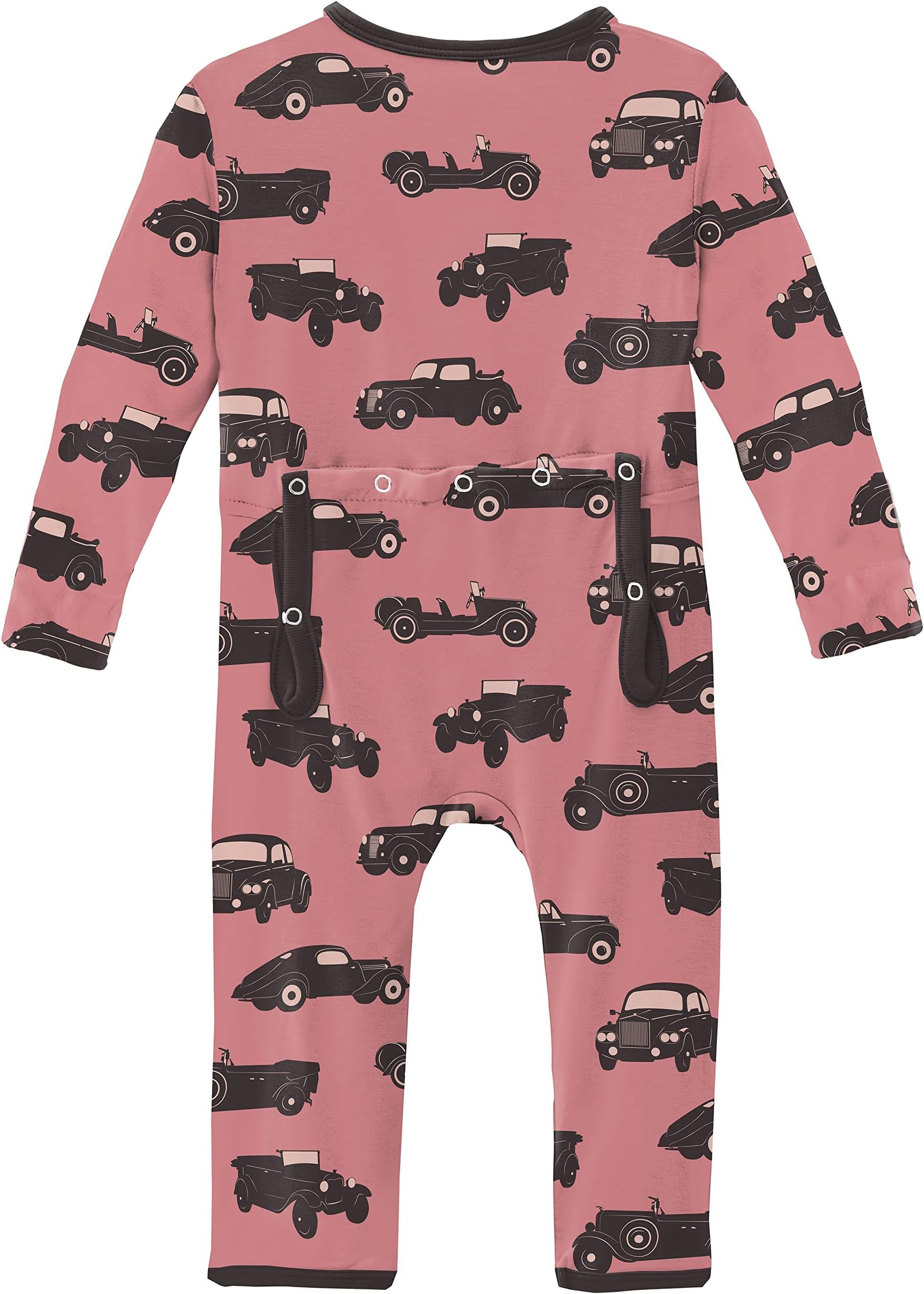 

Комбинезон Kickee Pants Print Coverall with Zipper, цвет Desert Rose Vintage Cars