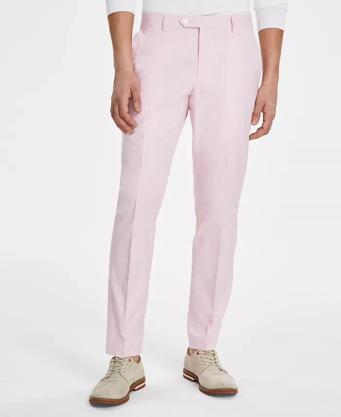 

Мужские брюки Modern-Fit TH Flex Stretch Chambray для костюма Tommy Hilfiger, розовый
