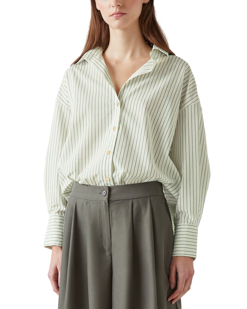 

LK Bennett Bextor Тканый топ, зеленый