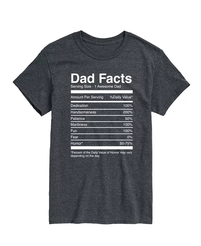

Мужская футболка с коротким рукавом Dad Facts AIRWAVES, серый