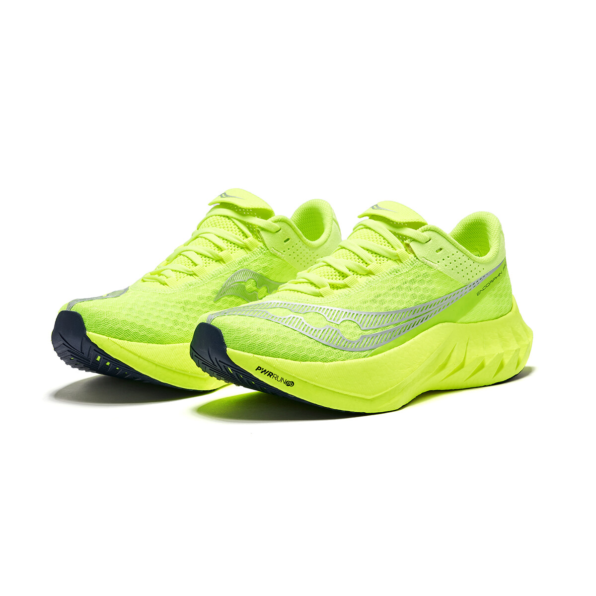 Кроссовки Endorphin Pro 4 мужские низкие зеленые серебристые Saucony — фото 2