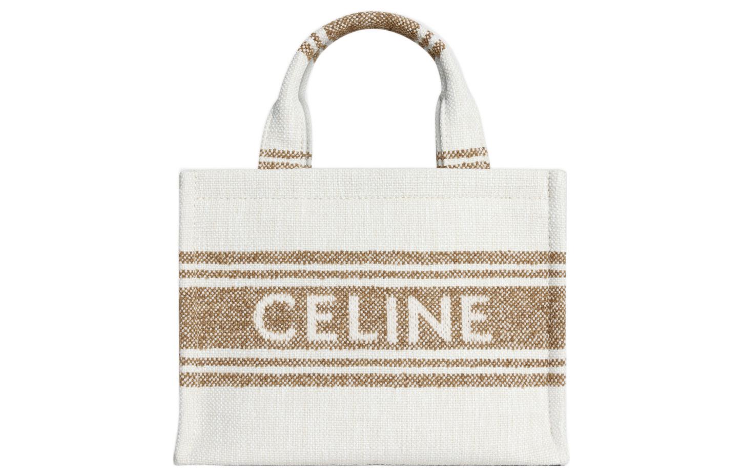 

Сумка-шоппер Cabas Thais Fabric, маленькая женская сумка, brown/beige CELINE, Set (Bag+Dust Bag)