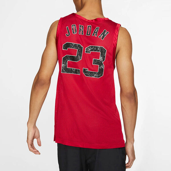 Майка Air Jordan DNA Distorted Flying Men's Basketball Mesh Training Vest, красный — фото 4