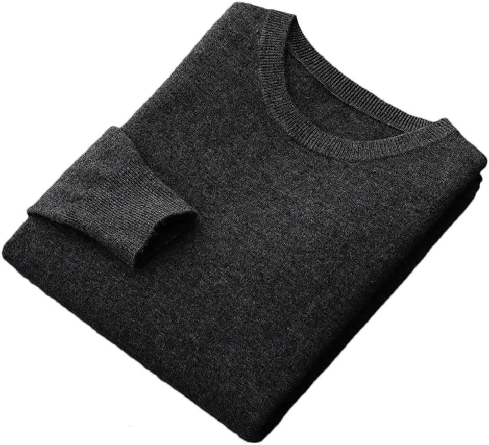 

Тонкий свитер мужской круглый вырез