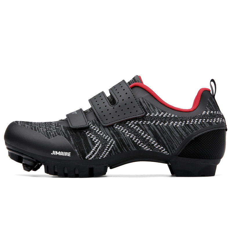 

Мужские велотуфли с низким верхом и противоскользящей подошвой King Jinmai, Black Red