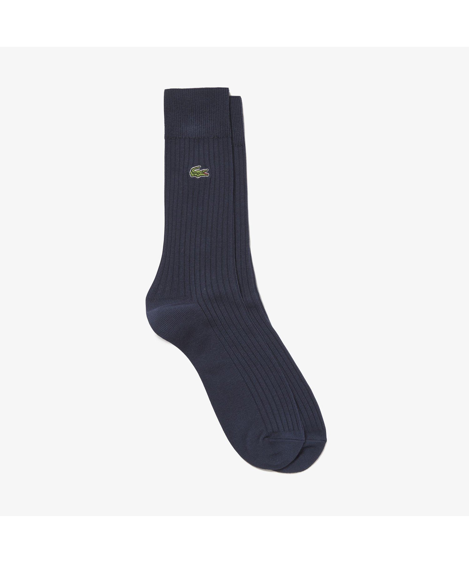 Носки с эмблемой часов, трикотажная резинка, 3*2 LACOSTE, Navy