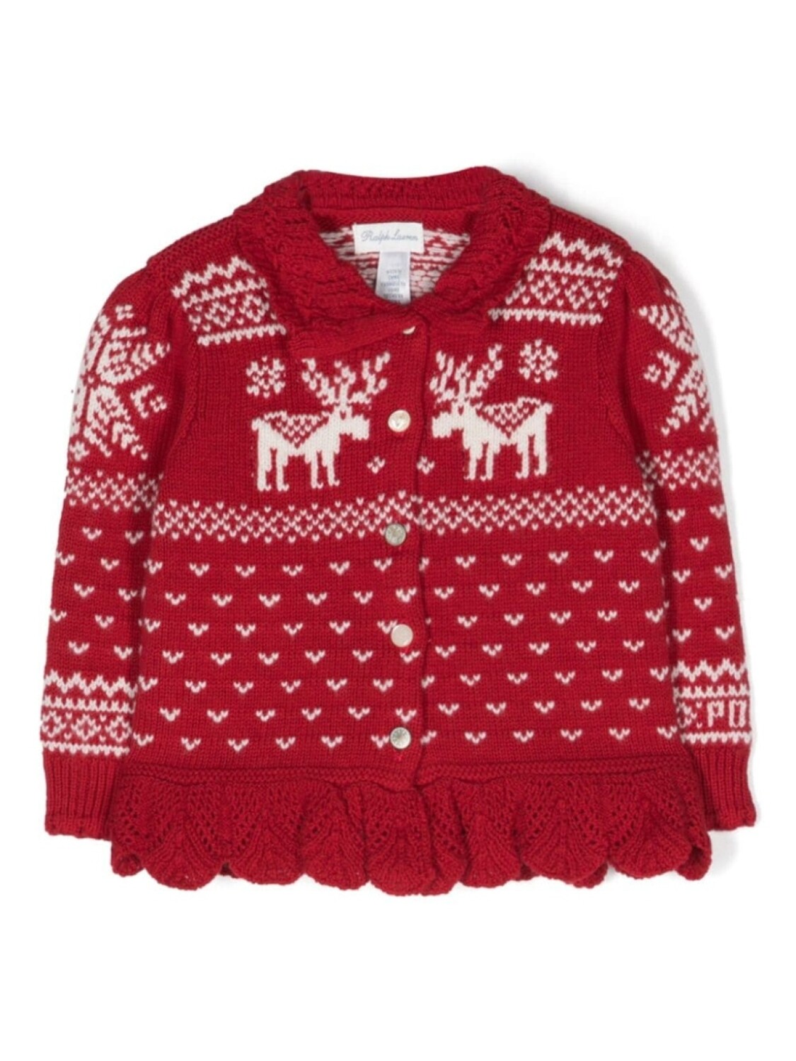 

Ralph Lauren кардиган вязки интарсия, красный