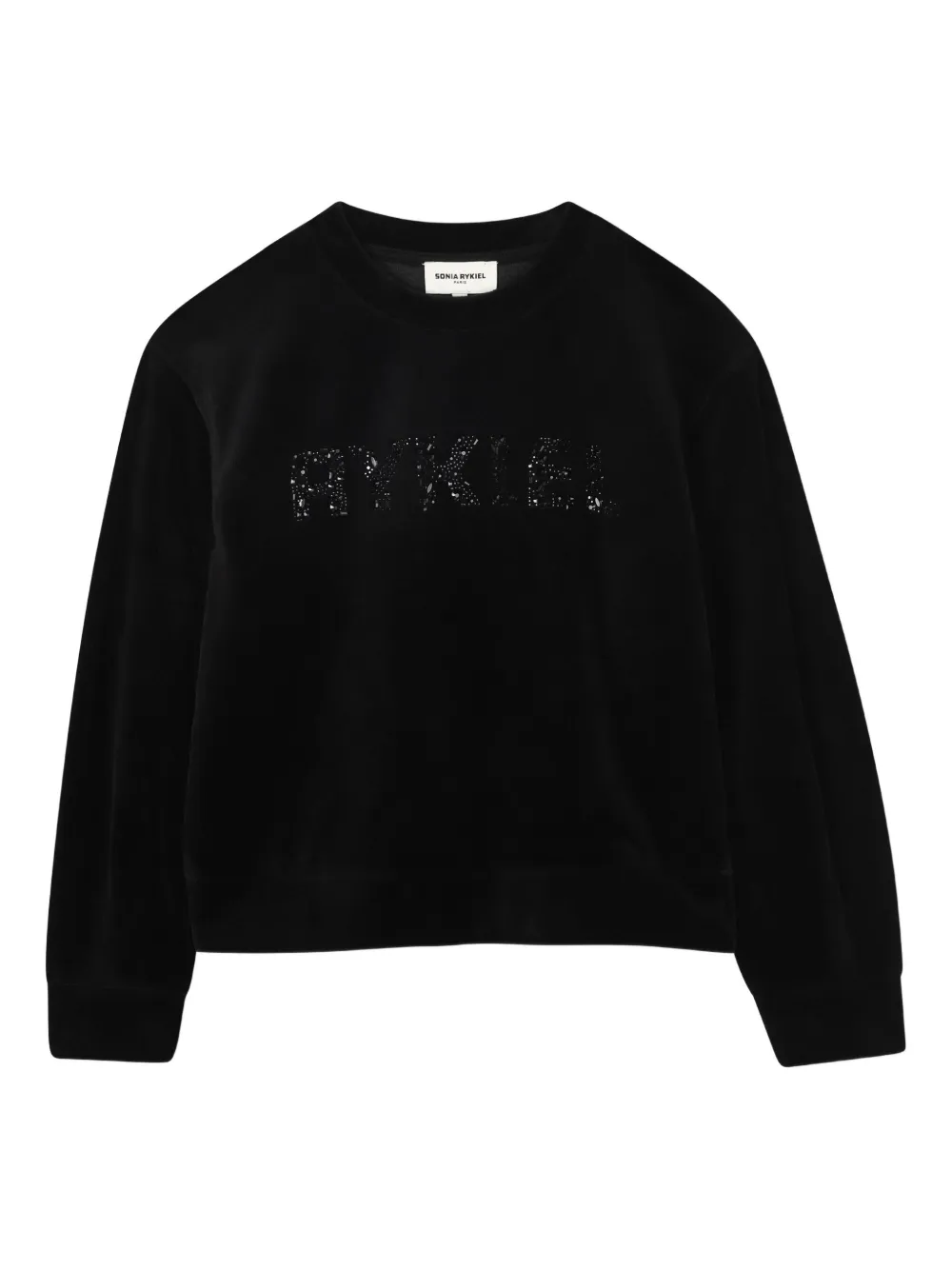 

Толстовка с логотипом и пайетками SONIA RYKIEL ENFANT, черный