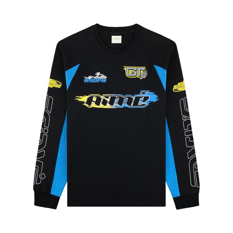 

Футболка Aimé Leon Dore Long-Sleeve Mesh Waverunner Tee, Jet Black