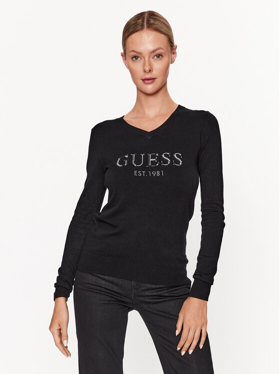 

Свитер обычного кроя Guess, черный