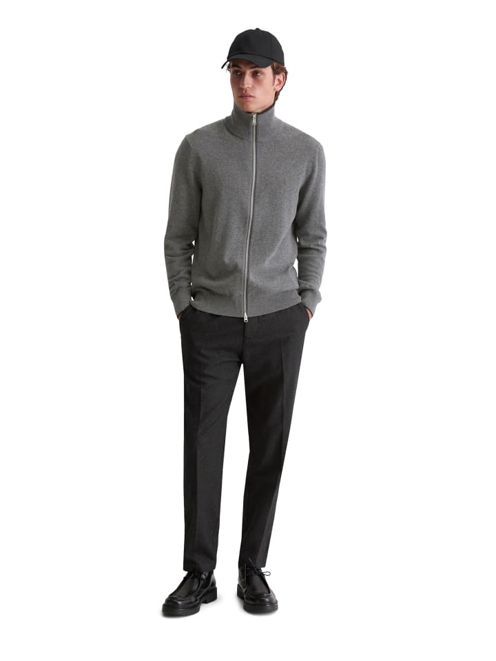 

Кардиган на молнии, стандартного размера, в цвете Graphic Grey Melange Marc O'Polo