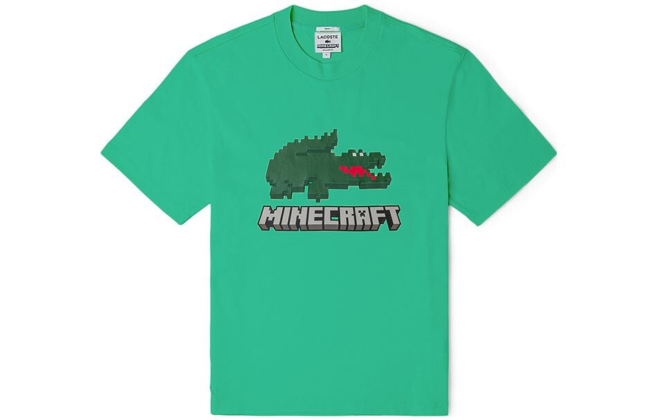 

Футболка унисекс зеленая Lacoste, зеленый